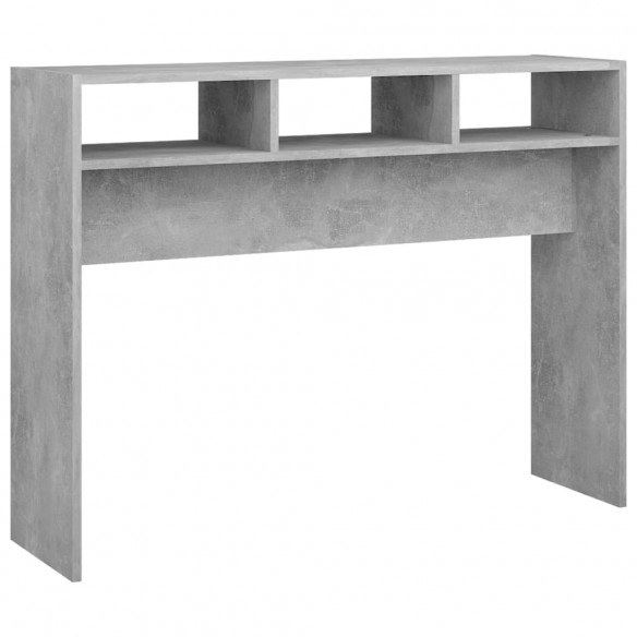 Table console Gris béton 105x30x80 cm Aggloméré