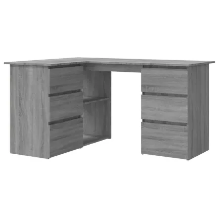 Bureau d'angle Sonoma gris 145x100x76 cm  2