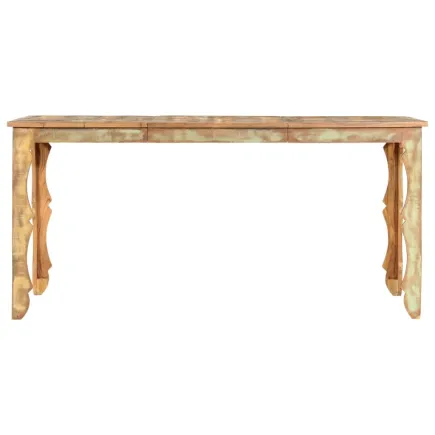 Table de salle à manger 160x80x76cm Bois de récupération massif 2