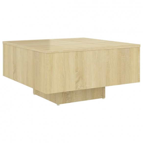 Table basse Chêne sonoma 60x60x31,5 cm Aggloméré
