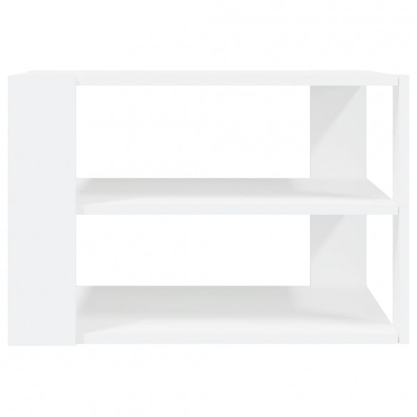 Table basse blanc 59,5x59,5x40 cm bois d'ingénierie