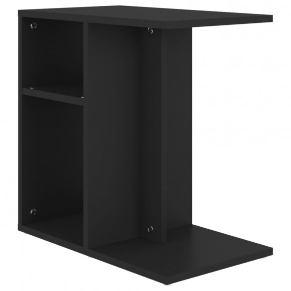 Table d'appoint Noir 50x30x50 cm Aggloméré