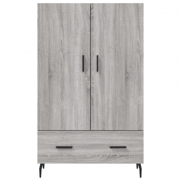 Buffet haut sonoma gris 69,5x31x115 cm bois d'ingénierie