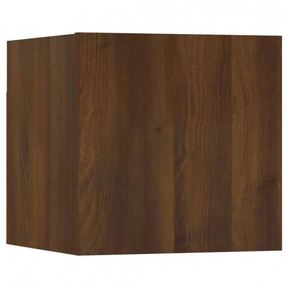 Ensemble de meubles TV 8 pcs Chêne marron Bois d'ingénierie