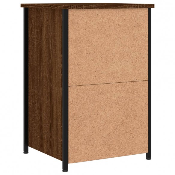 Table de chevet chêne marron 40x36x60 cm bois d'ingénierie