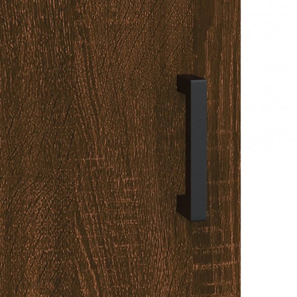 Buffet chêne marron 90x34x80 cm bois d'ingénierie