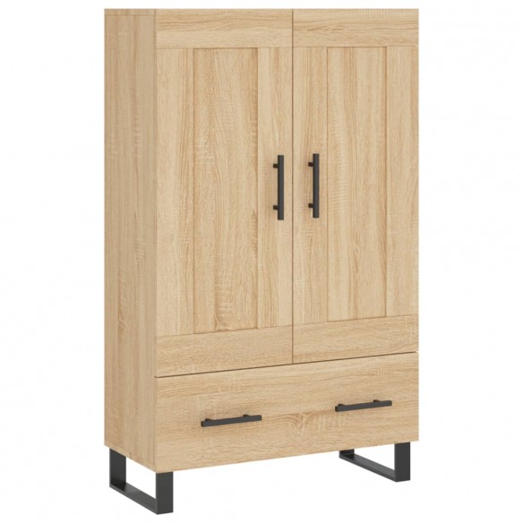 Buffet haut chêne sonoma 69,5x31x115 cm bois d'ingénierie