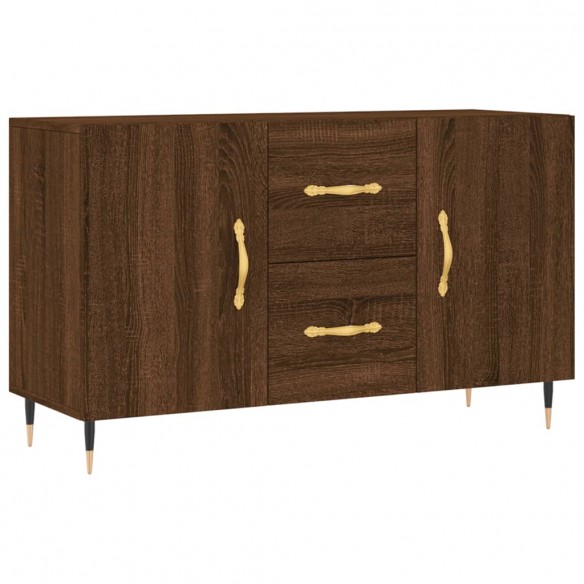 Buffet chêne marron 100x36x60 cm bois d'ingénierie