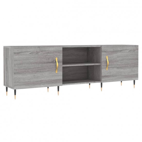 Meuble TV sonoma gris 150x30x50 cm bois d'ingénierie