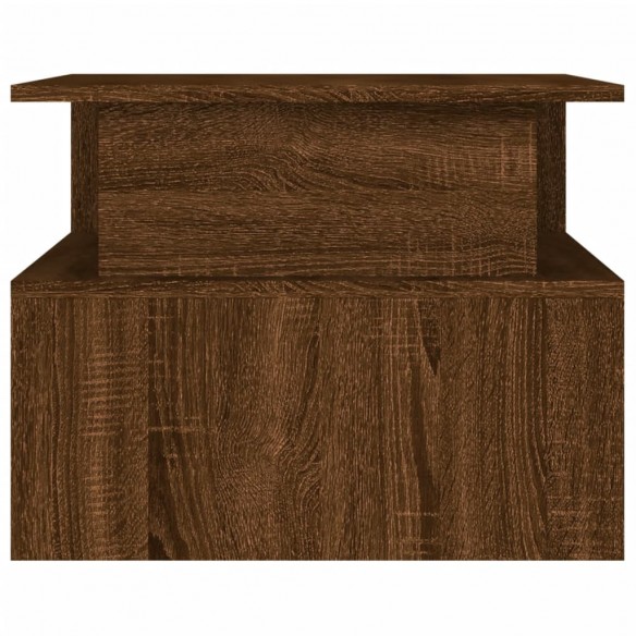 Table basse chêne marron 90x55x42,5 cm bois d'ingénierie