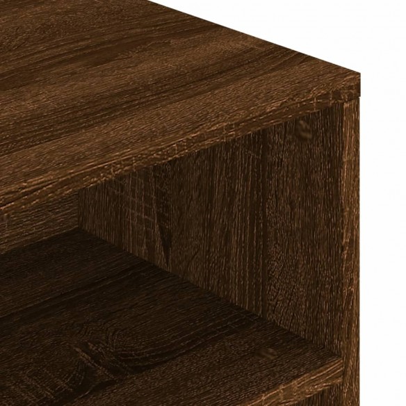 Table basse chêne marron 90x55x42,5 cm bois d'ingénierie