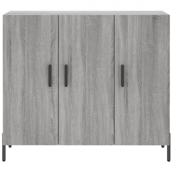 Buffet sonoma gris 90x34x80 cm bois d'ingénierie