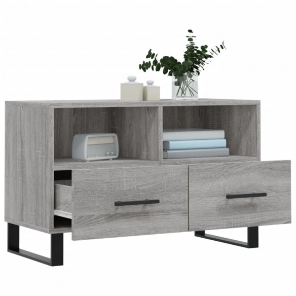 Meuble TV Sonoma gris 80x36x50 cm Bois d'ingénierie