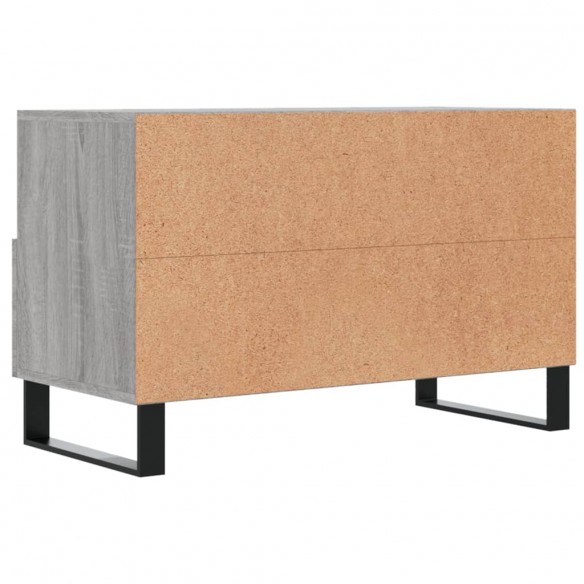 Meuble TV Sonoma gris 80x36x50 cm Bois d'ingénierie