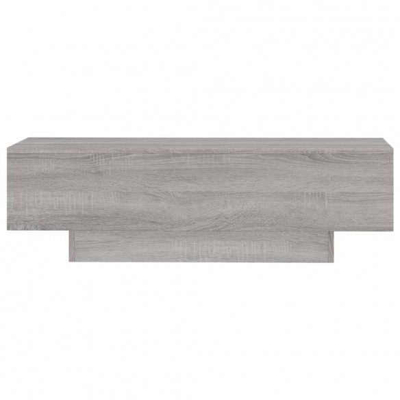 Table basse sonoma gris 100x49,5x31 cm bois d'ingénierie