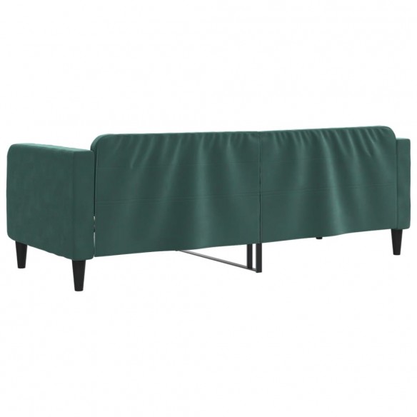 Lit de repos vert foncé 80x200 cm velours