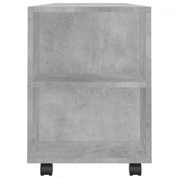 Meuble TV gris béton 102x34,5x43 cm bois d'ingénierie