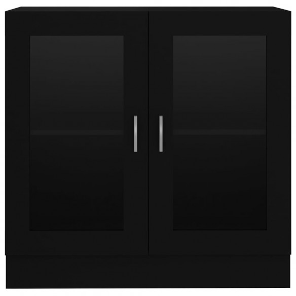 Armoire à vitrine Noir 82,5x30,5x80 cm Aggloméré