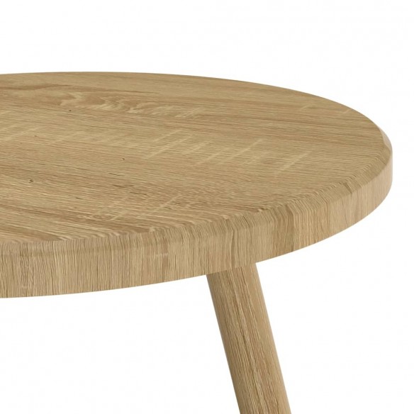 Table de bistro Marron clair Ø50x76 cm MDF et fer