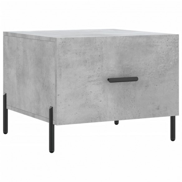 Tables basses 2 pcs gris béton 50x50x40 cm bois d'ingénierie