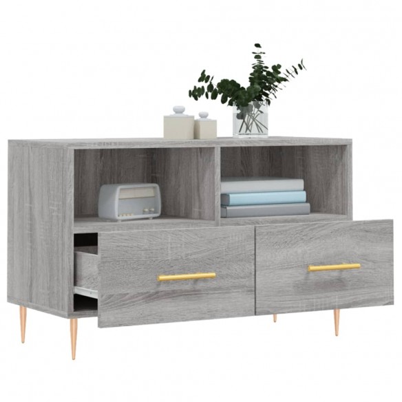 Meuble TV Sonoma gris 80x36x50 cm Bois d'ingénierie