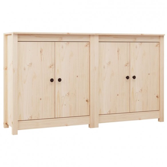 Buffets 2 pcs 70x35x80 cm Bois massif de pin