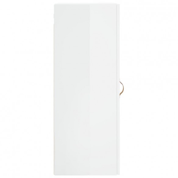 Armoire murale blanc brillant 34,5x34x90 cm