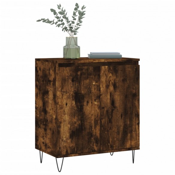 Buffet Chêne fumé 60x35x70 cm Bois d'ingénierie