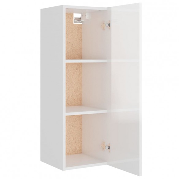 Ensemble de meubles TV 5 pcs Blanc brillant Bois d'ingénierie