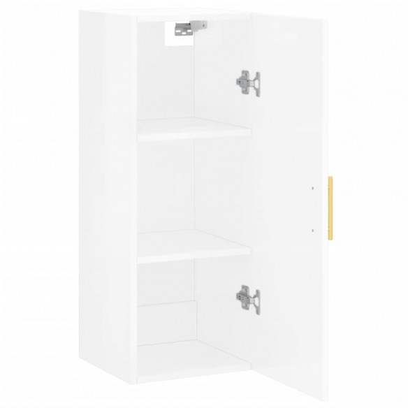 Armoire murale blanc brillant 34,5x34x90 cm