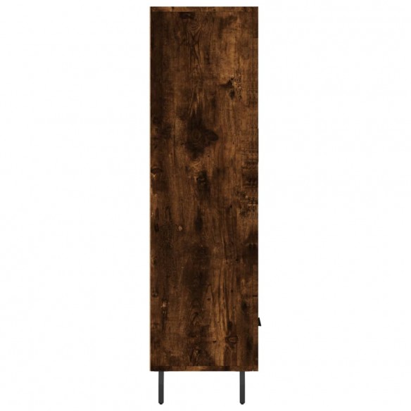 Buffet haut chêne fumé 69,5x31x115 cm bois d'ingénierie