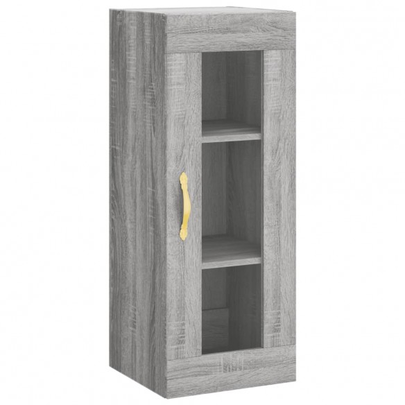 Buffet haut Sonoma gris 34,5x34x180 cm Bois d'ingénierie