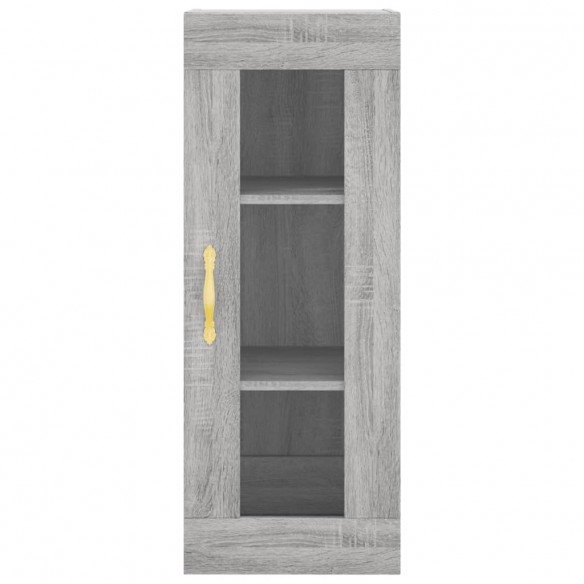 Buffet haut Sonoma gris 34,5x34x180 cm Bois d'ingénierie