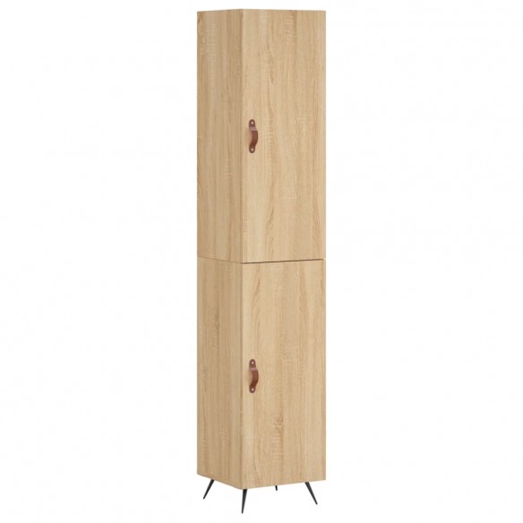 Buffet haut Chêne sonoma 34,5x34x180 cm Bois d'ingénierie