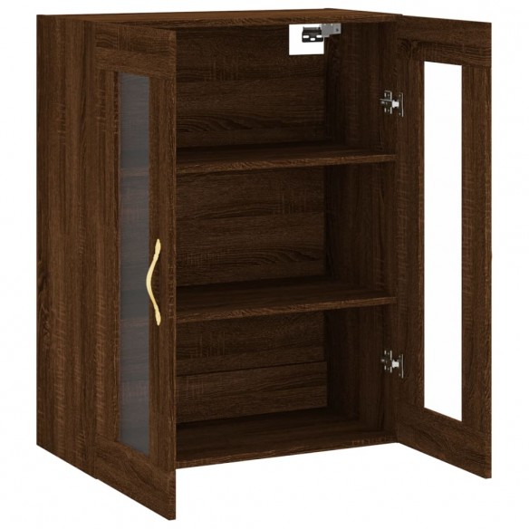 Armoire murale chêne marron 69,5x34x90 cm