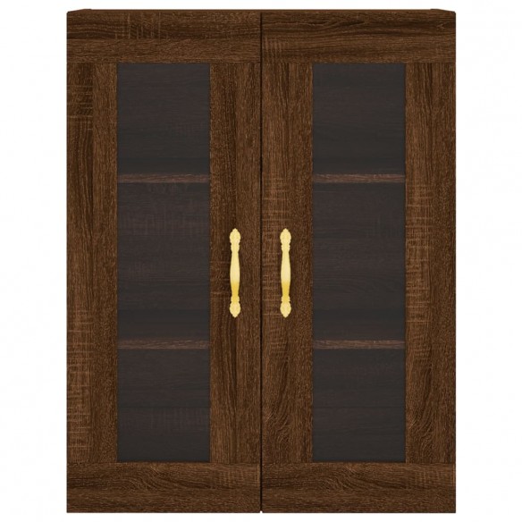 Armoire murale chêne marron 69,5x34x90 cm