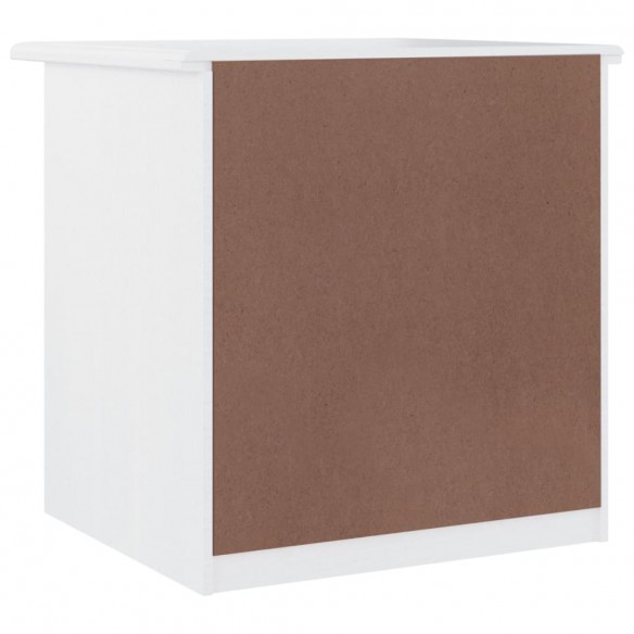 Table de chevet ALTA blanc 43x35x40,5 cm bois de pin massif