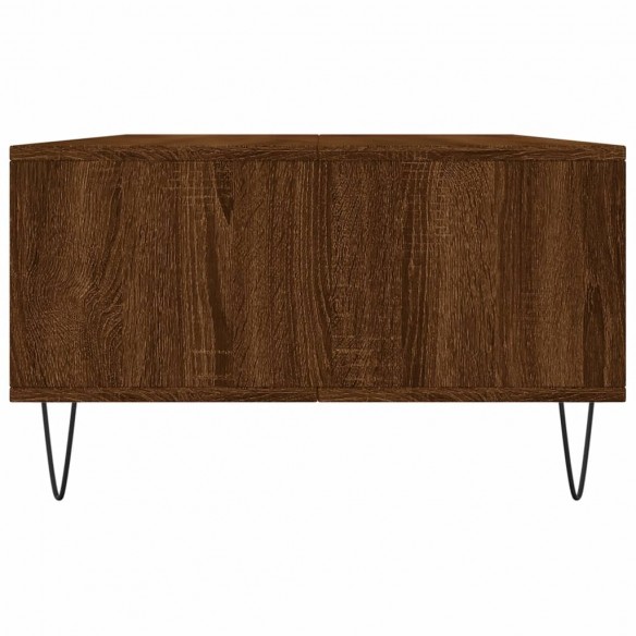 Table basse chêne marron 104x60x35 cm bois d'ingénierie