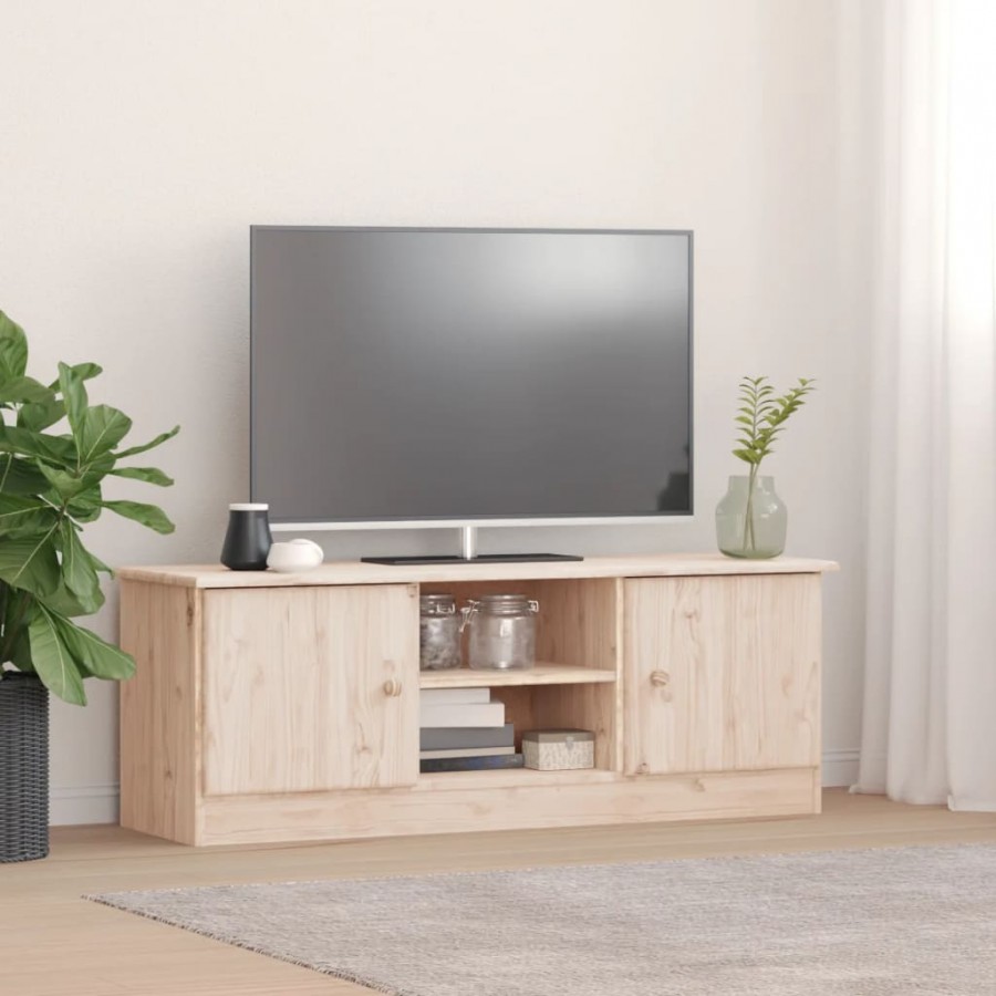 Meuble TV ALTA 112x35x41 cm bois massif pin