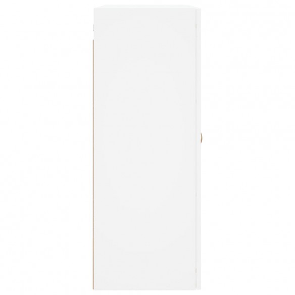 Armoires murales 2 pcs blanc bois d'ingénierie