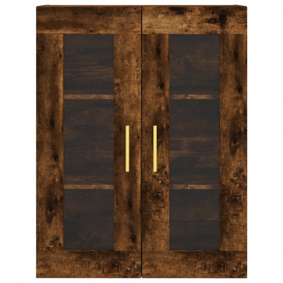 Armoire murale chêne fumé 69,5x34x90 cm