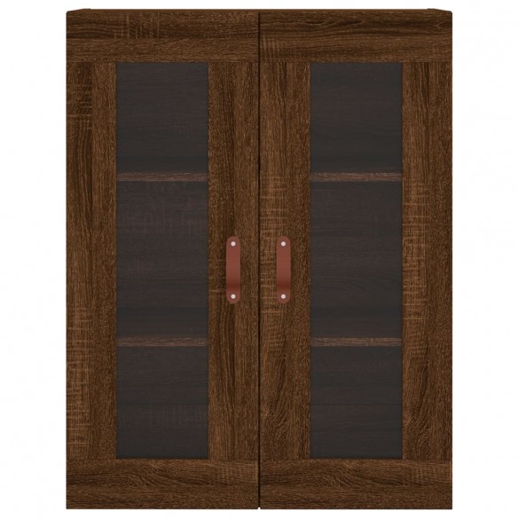 Armoire murale chêne marron 69,5x34x90 cm