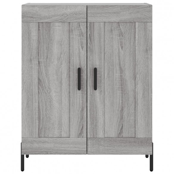 Buffet haut Sonoma gris 69,5x34x180 cm Bois d'ingénierie