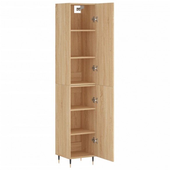 Buffet haut Chêne sonoma 34,5x34x180 cm Bois d'ingénierie