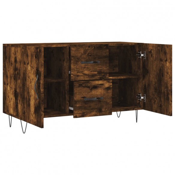 Buffet chêne fumé 100x36x60 cm bois d'ingénierie