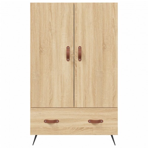 Buffet haut chêne sonoma 69,5x31x115 cm bois d'ingénierie