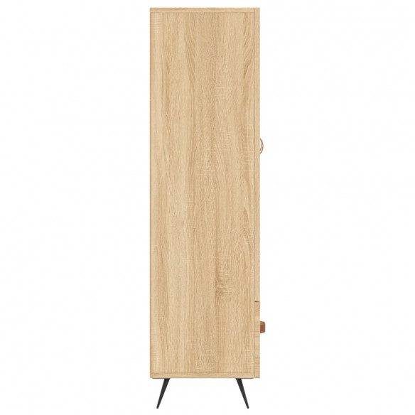 Buffet haut chêne sonoma 69,5x31x115 cm bois d'ingénierie