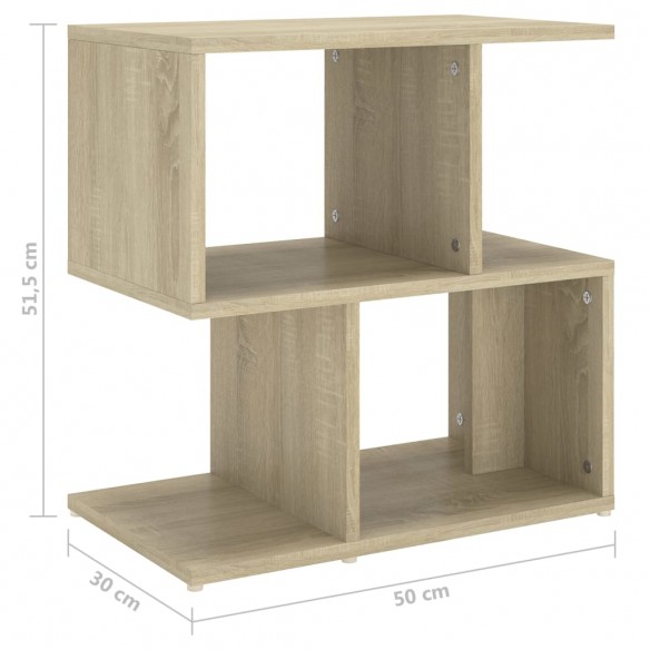 Table de chevet Chêne sonoma 50x30x51,5 cm Aggloméré