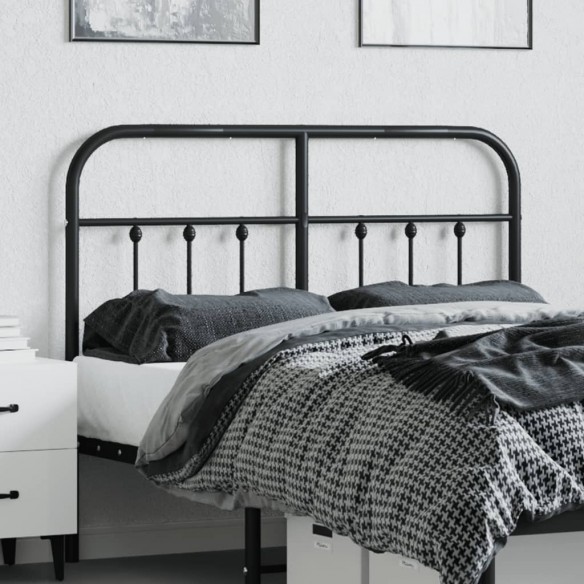 Tête de lit métal noir 120 cm