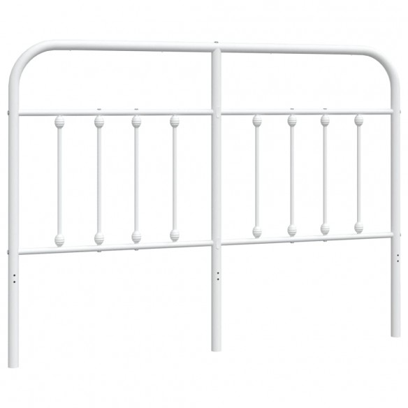 Tête de lit métal blanc 150 cm